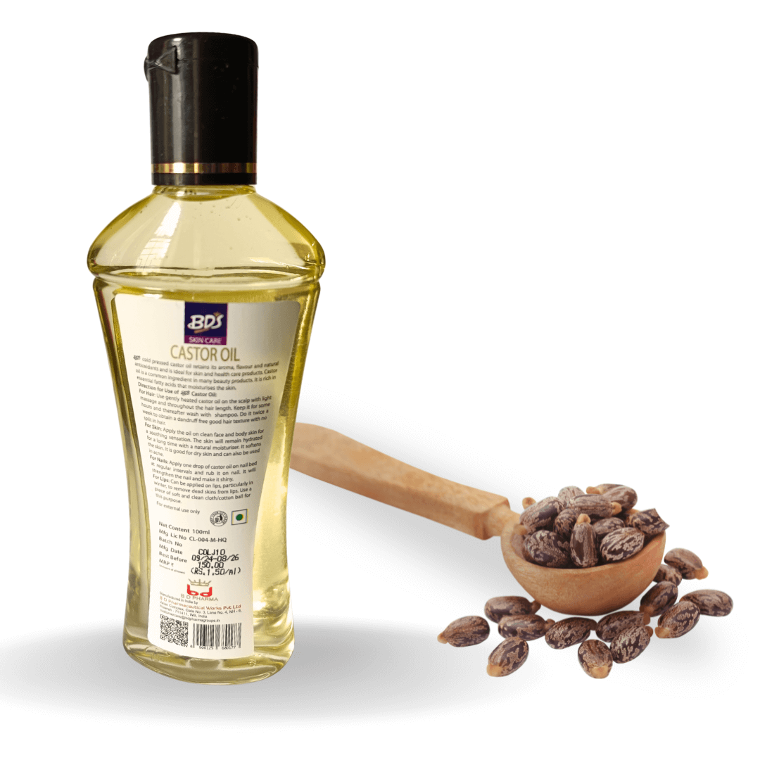 All Natural Cold Pressed CASTOR OIL for Lustrous Hair and Skin